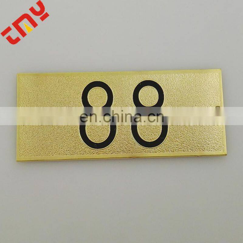 Wholesale Colorful Printing Brand Logo Metal Tag For Bags And Clothes