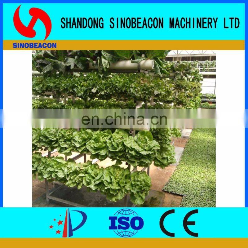 Commercial Hydroponics Greenhouse With Vertical NFT PVC Pipe