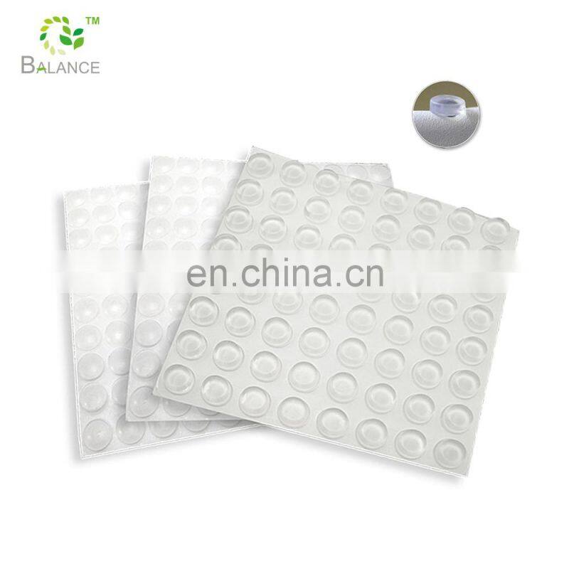 Adhesive silicone bumper pad furniture rubber foot pad,protective rubber feet,round pads