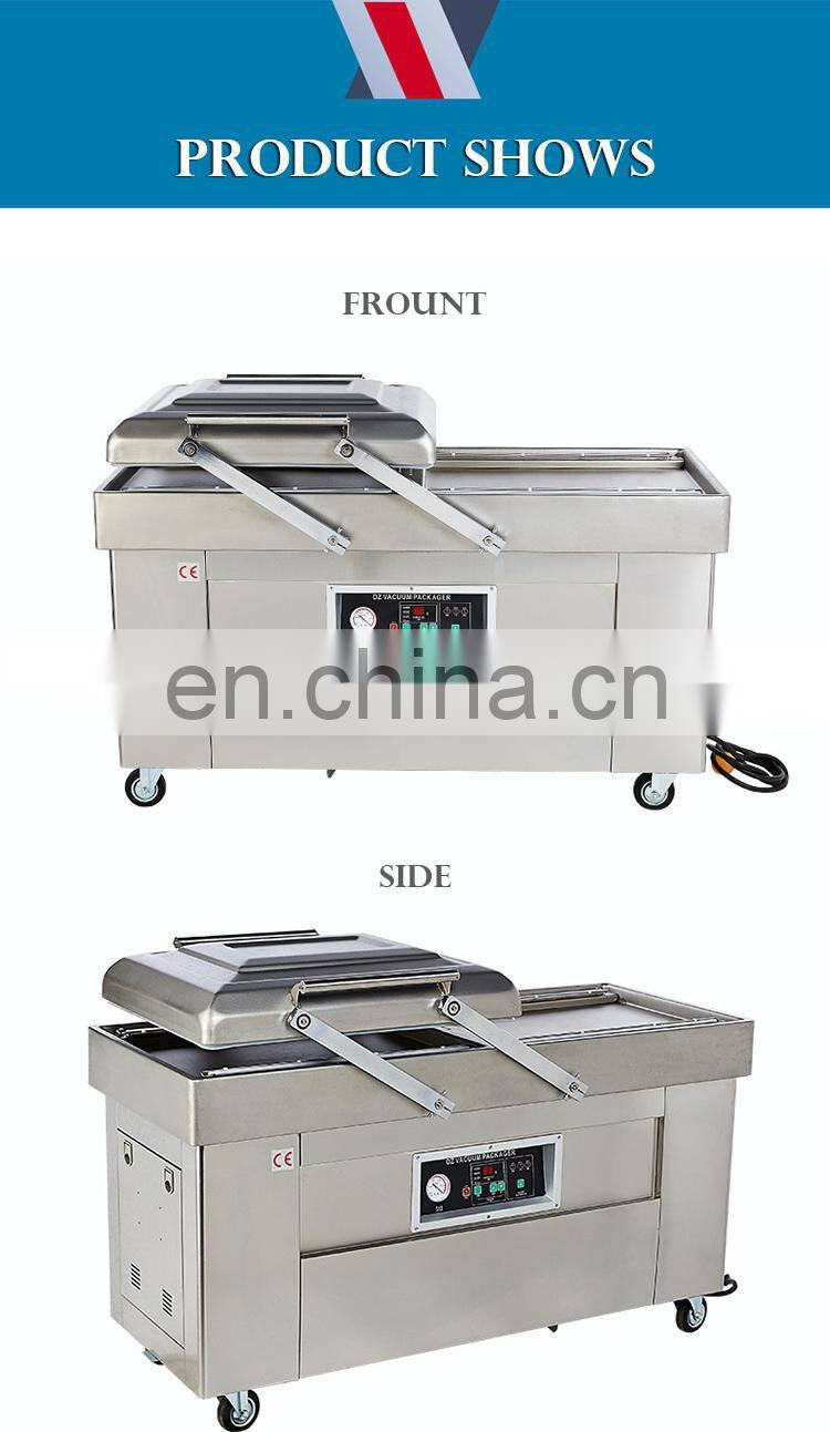 Vacuum packing machine meat/vacuum food sealer packing machine double chamber