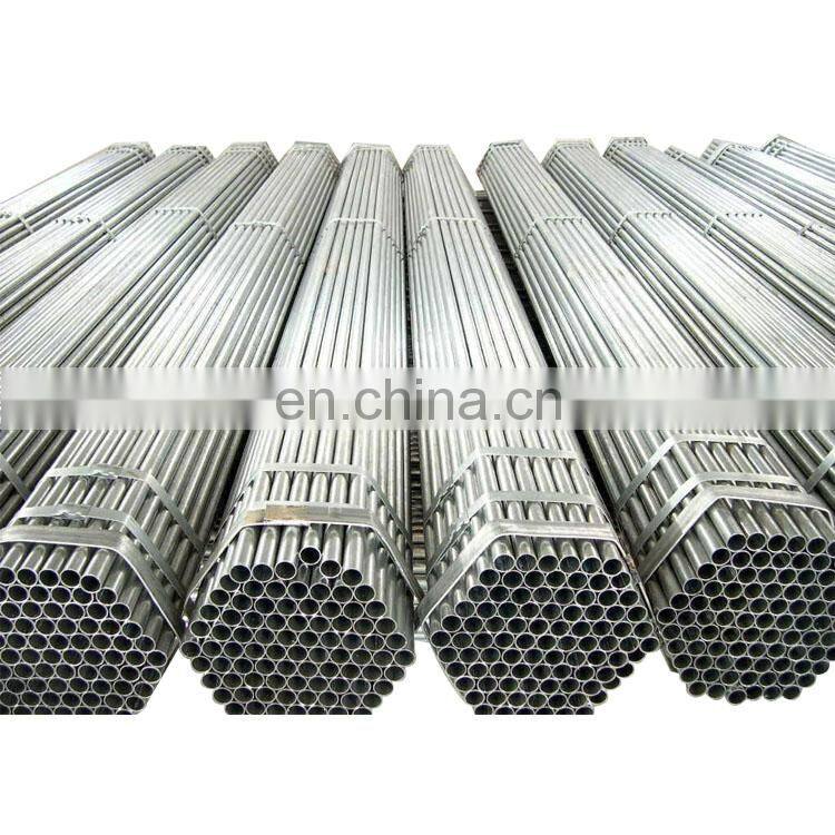 Wholesale high quality building material zinc galvanized steel round tube