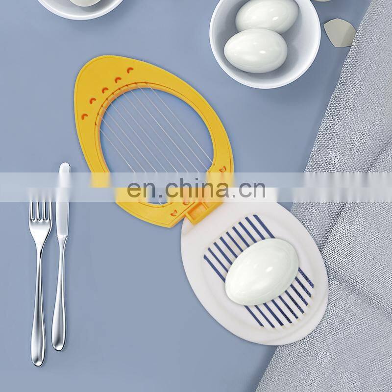 High quality Kitchen Gadgets Egg Slicer With Stainless Steel Wires Egg Cutter