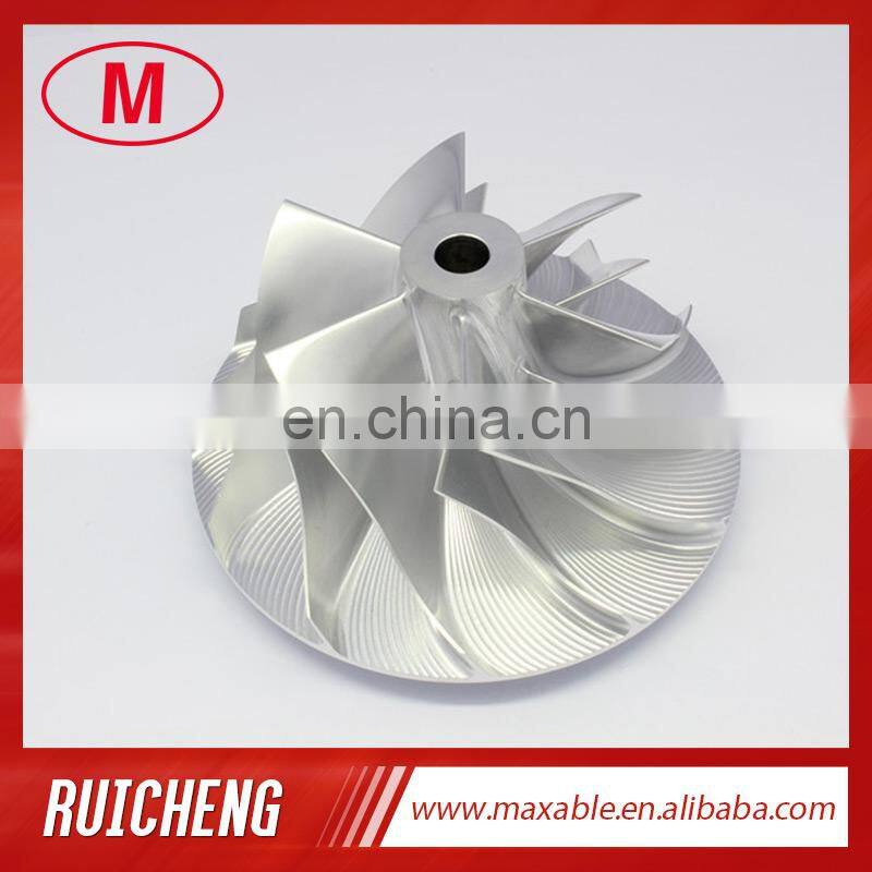 T81 444827-0001/17 75.94/106.00mm 6+6 blades Turbo Billet/milling/aluminum 2618 compressor wheel for 465622-0002/3/4/5/6/7/9/10