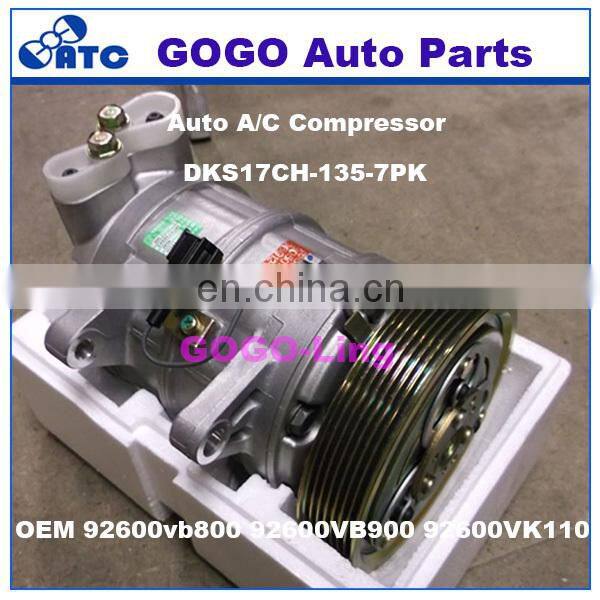 GOGO DKS17CH Auto A/C Compressor OEM 92600VB800 92600VB900 92600VK110