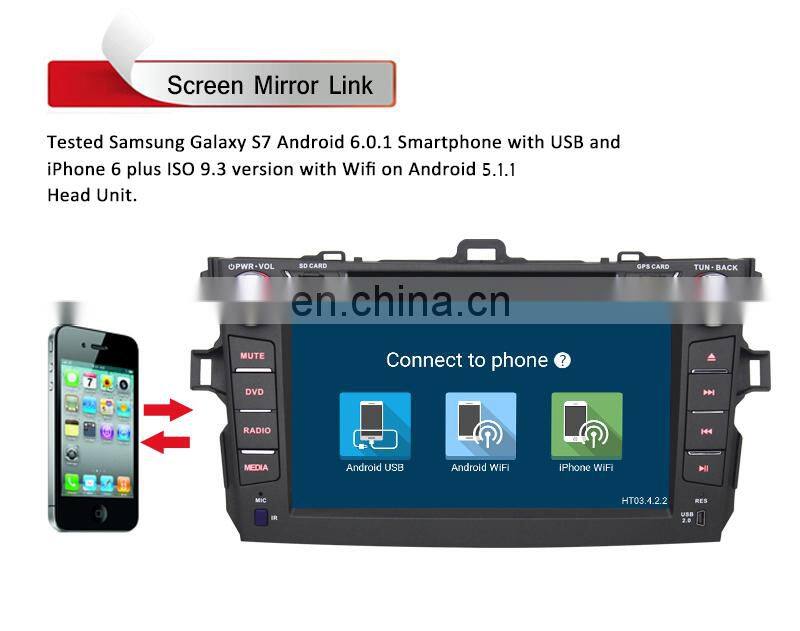 Hot sale 8 inch special capacitive touch screen car Radio GPS Navigation Built-in GPS