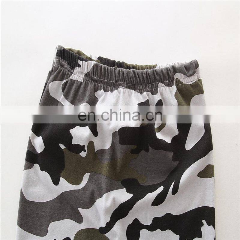 Short /long sleeve shirt and camouflage pants sets 2PCS children baby clothes set kids suit wholesale