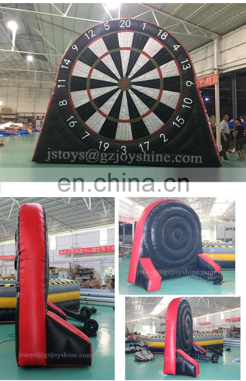 Outdoor Sports Game Footdart Soccer Shooting Kick Target Golf Football Dart Board 3m Inflatable Foot Darts For Sale