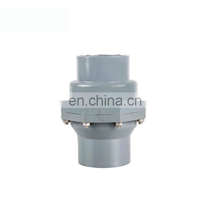 Wholesale DN150 CPVC swing check valve DIN standard light gray color
