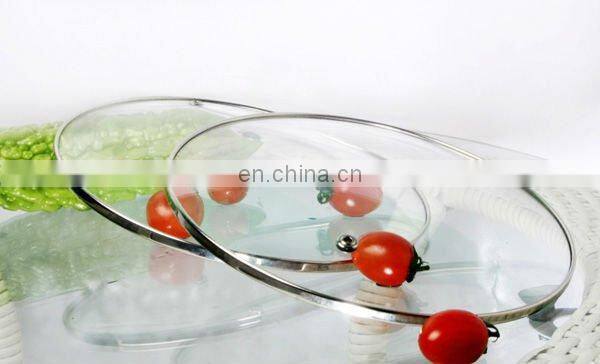 tempered glass lid with steam hole