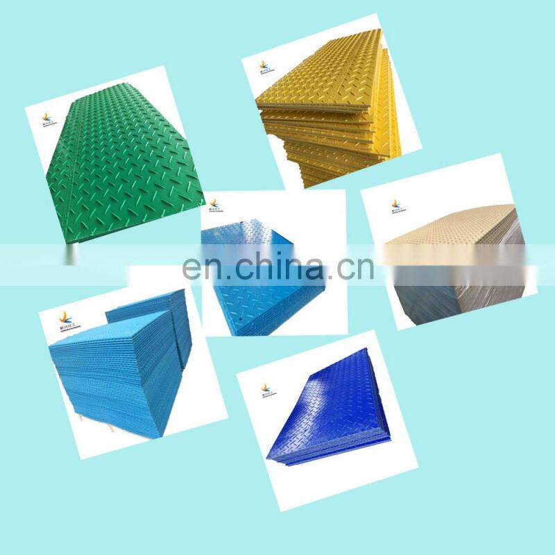 Construction plastic RV ground protection sand trackway mats system