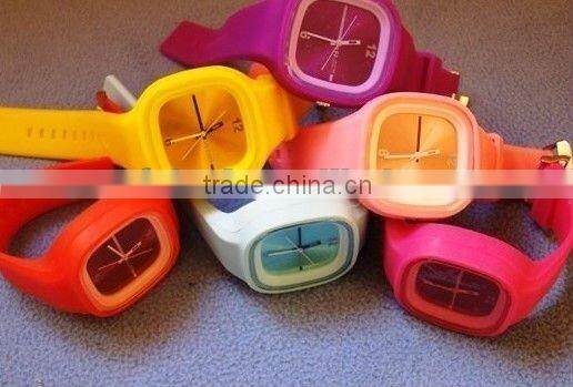 Customized Promotional Quartz Silicone Watch Jelly Watch on sale