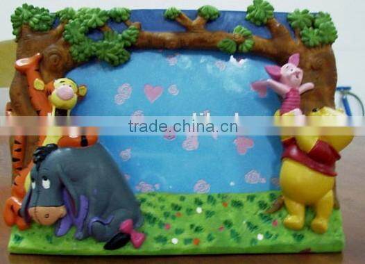 Unique Design Promotional Photo Frame, Lovely Cartoon Resin Craft Fresh Photo Frame