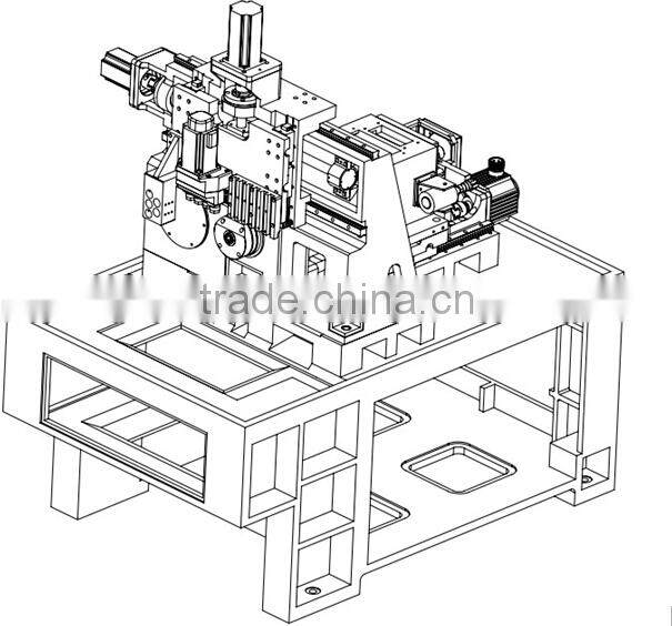 Longitudinal milling complex machine frame TOM-TZ25 used frame machine for sale