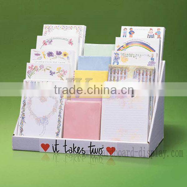 China manufacturer layer craft paper cusmetic corrugated promotion display board