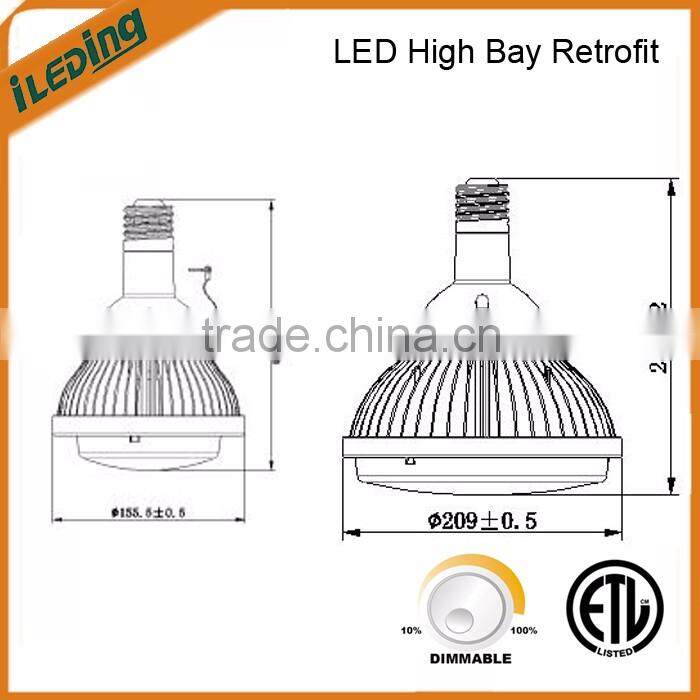 New Design Driverless AC Direct LED High Bay Light Fixture with DLC