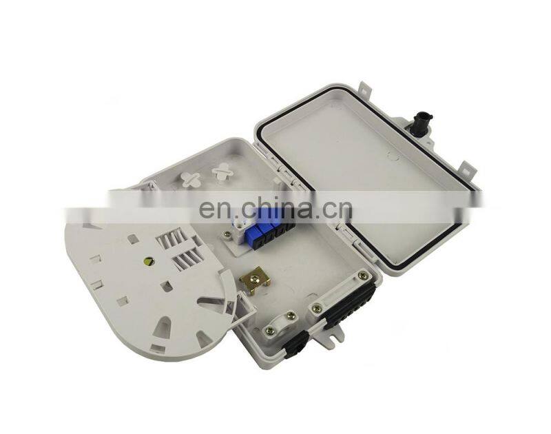 MT-1215 Cheap price wall mount type outdoor small plastic 4 6 core ATB FTTH access distribution box