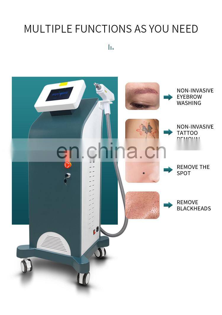 Factory Non Invasive Tattoo Removal Laser Instrument Q Switch ND Yag Laser Machine Eyebrow Pigment Removal Beauty Instrument