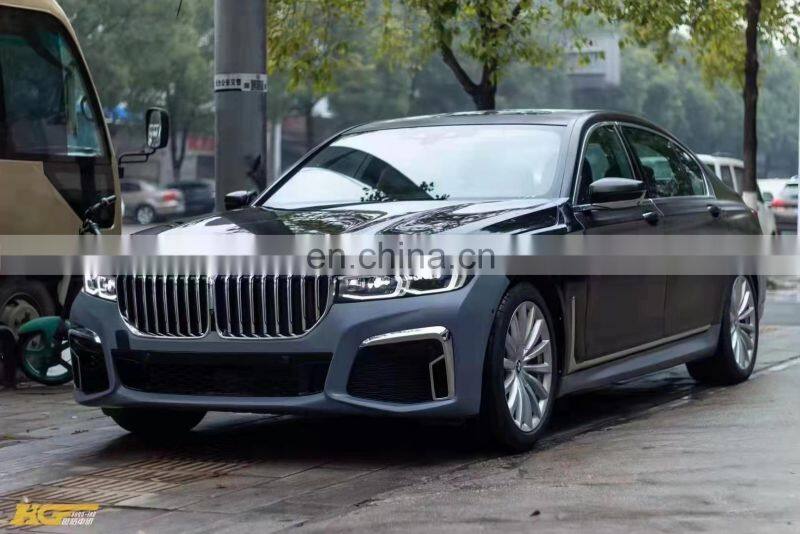 Runde PP Material For BMW 7 Series G11 G12 Old To New M Style Body Kit Front Rear Bumper Lip Side Skirt Fender Hood Headlight
