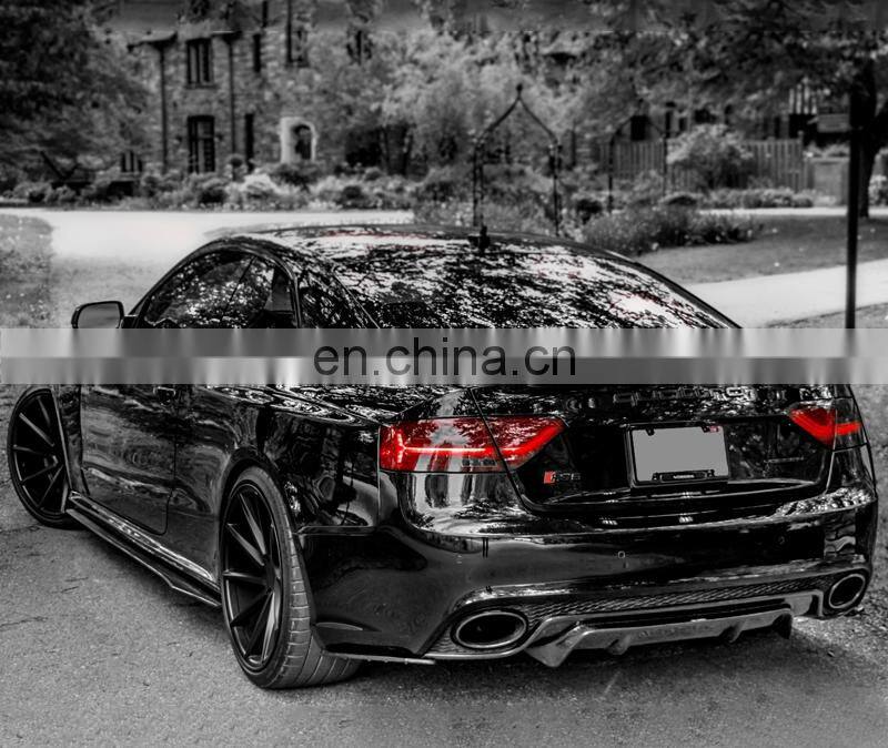 Runde Original Car Carbon Fiber Material Body Parts Front Rear Lip Side Skirt For 2012-2016 Audi RS5 Body Kit