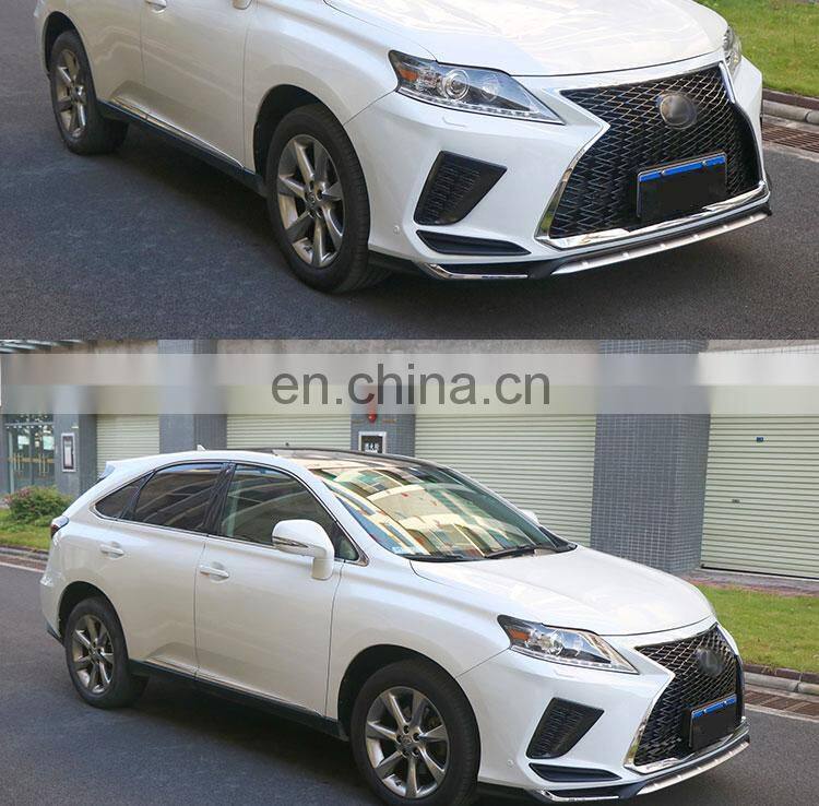 Runde Car Modification PP Material Old Lexus RX270 Upgrade New Style RX350 Front Rear Bumper For 09-14 Lexus RX270 Body Kit
