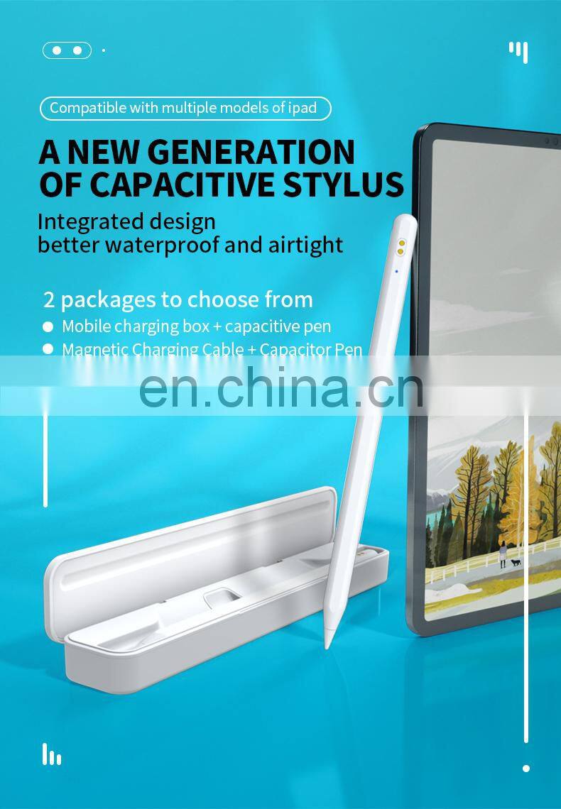 Active tablet stylus pen capacitive for iPad with Tilt Sensitive Magnetic suction charging Compatible with 2018 and later model