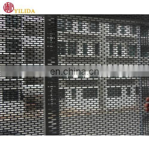 library wall cover decorative mesh powder coated perforated metal mesh