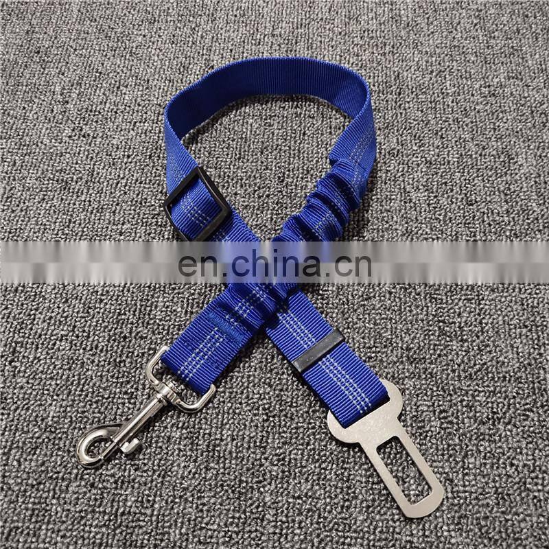 Pet Car Seat Belt Dog Seat Belt Dog Leash Vehicle Belt Adjustable Cushioning Elastic Reflective Safety Rope for Dog Cat
