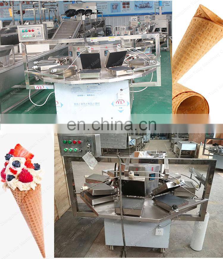 Hot Sale Factory Supply sugar cone making machine Crispy Roll ice cream cone machine waffle machine