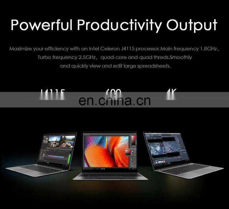 New technology products CHUWI GemiBook 13 inch 12GB 256GB Win 10 Home J4115 Quad Core Dual Band WiFi laptop computer