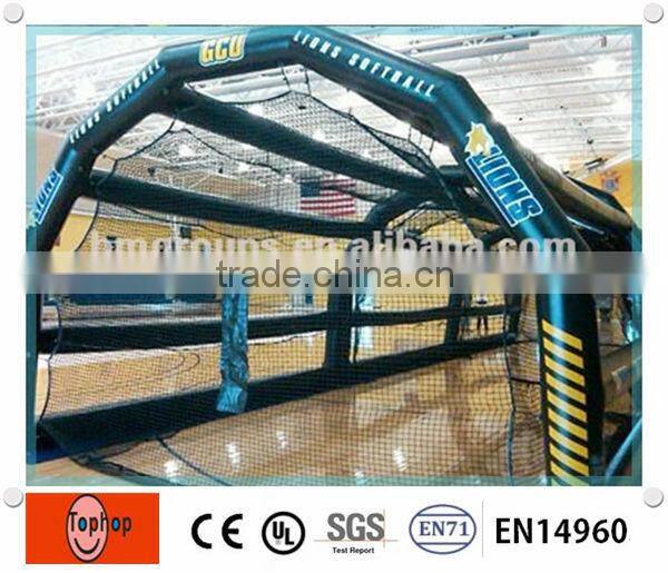 Portable funny adult sports game inflatable batting cage