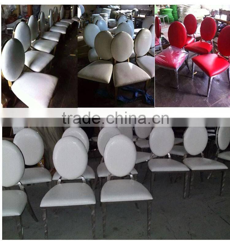 crocodile Round back chair with stainless steel frame