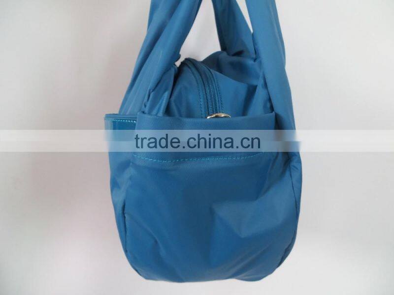 very good quality hot sale fashion women girl travel blue branded handbag