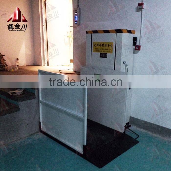 home hydraulic barrier-free lift elevator for the disabled and the eliderly