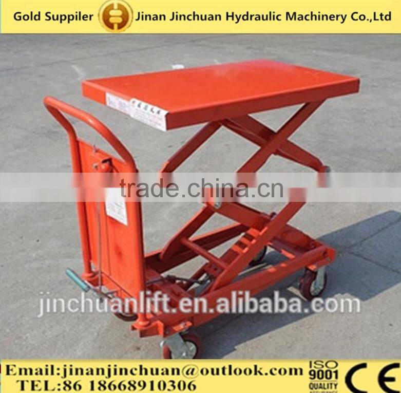 High quality mobile scissor lift platform /mini scissor lift table/manual scissor lift platform SPS150