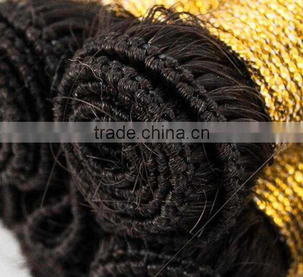 double drawn virgin Russian remy hair hand tied hair weft