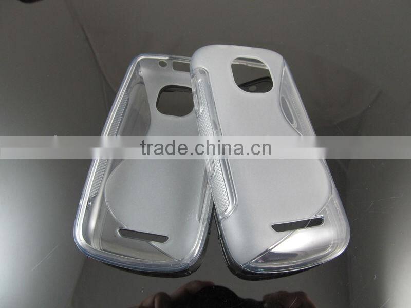 Wave line silicone phone case for Nokia ASha 3110