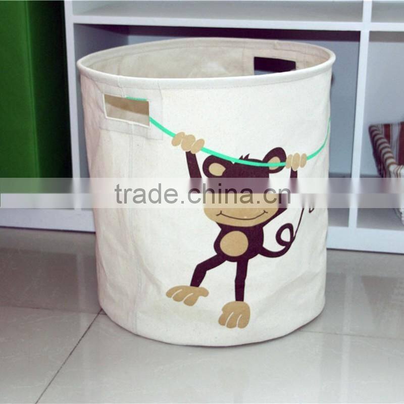 Cute animal designs kids laundry basket toy basket laundry hamper toy storage bins