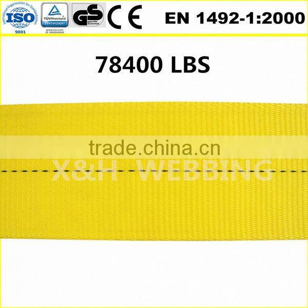 8T eye to eye flat polyester web sling