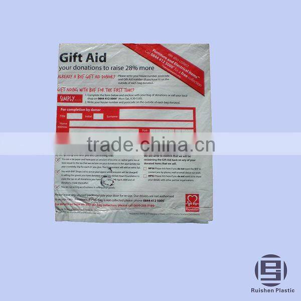 NKF Biodegradable Charity Bag With Printing For Collection