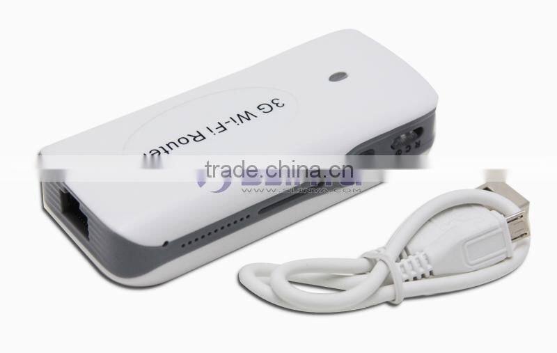 3 in 1 Multi-Function Power Bank 3G Wifi Router 3G Portable Wilreless Wifi Router for iPhone iPad Smart Phone