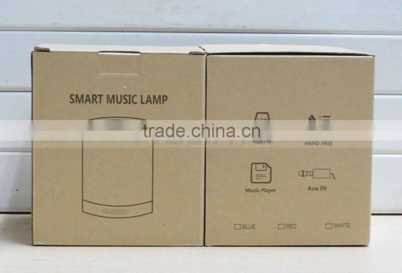 LED TF Aux Bluetooth 7 Colors Changering Wireless Smart Bluetooth Lamp Speaker with Blue Green Light Hook