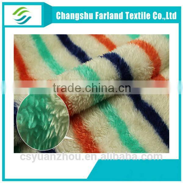 shu velveteen stripe patterned fleece for kigurumi/pet costume pajamas