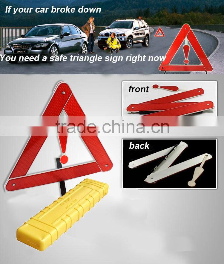 Safty reflective high quality traffic warning sign triangle for car