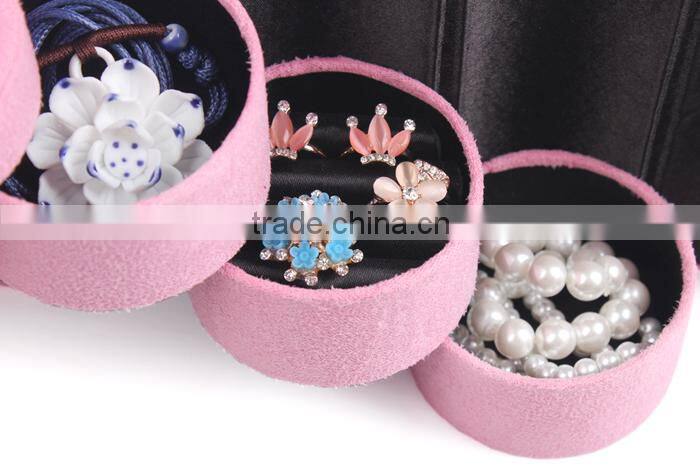 C03 ANPHY Cylinder 4 Drawers Jewelry Finding in Handbag Lady Choice Easy to Carry 6 colors stock Display