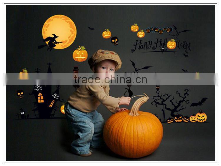 ALFOREVER PVC Halloween big size sticker,pvc halloween decals