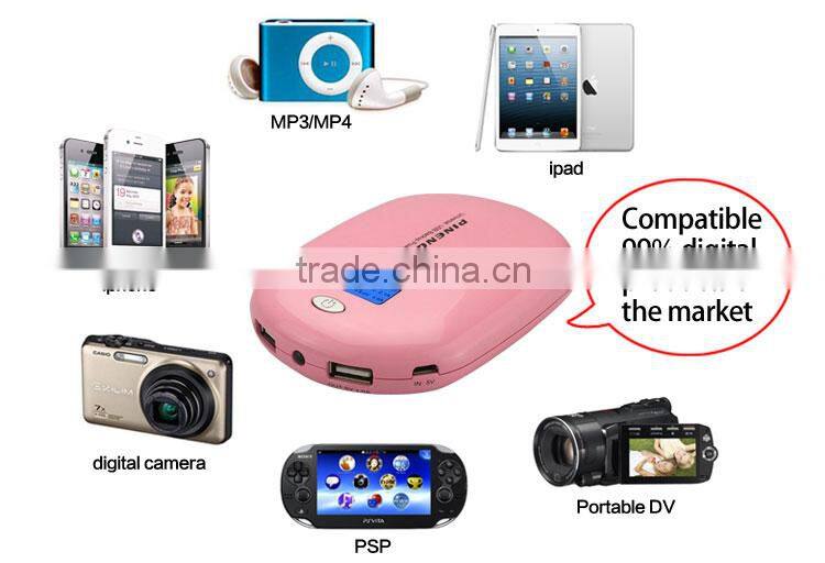 Super slim universal portable rohs power bank 4000mah