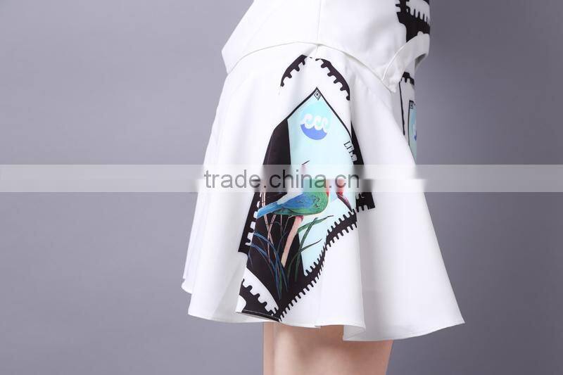 2014 NEW stamp sharped embroidered korean style lastest fashion dress(STOCK)