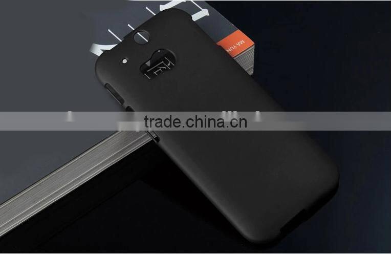 Hot selling 9 colors Frosted back cover case for HTC one M8