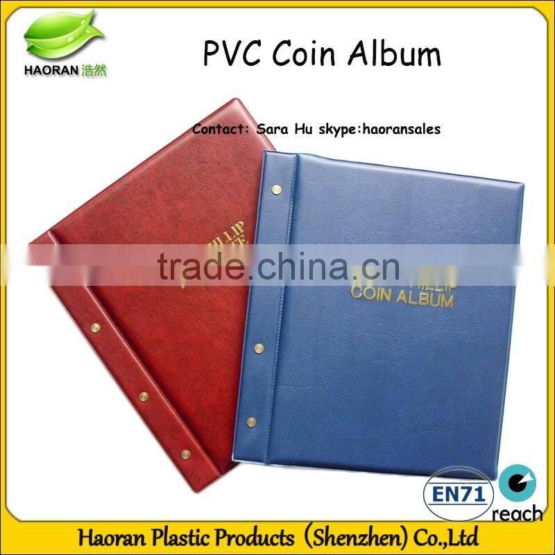 Popular souvenir penny album PVC