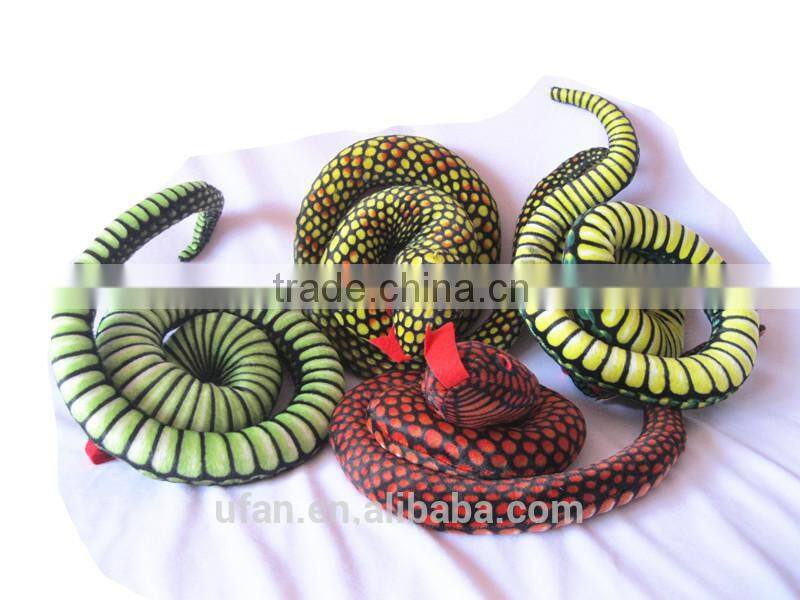 wholesale lifelike snake shape plush toy